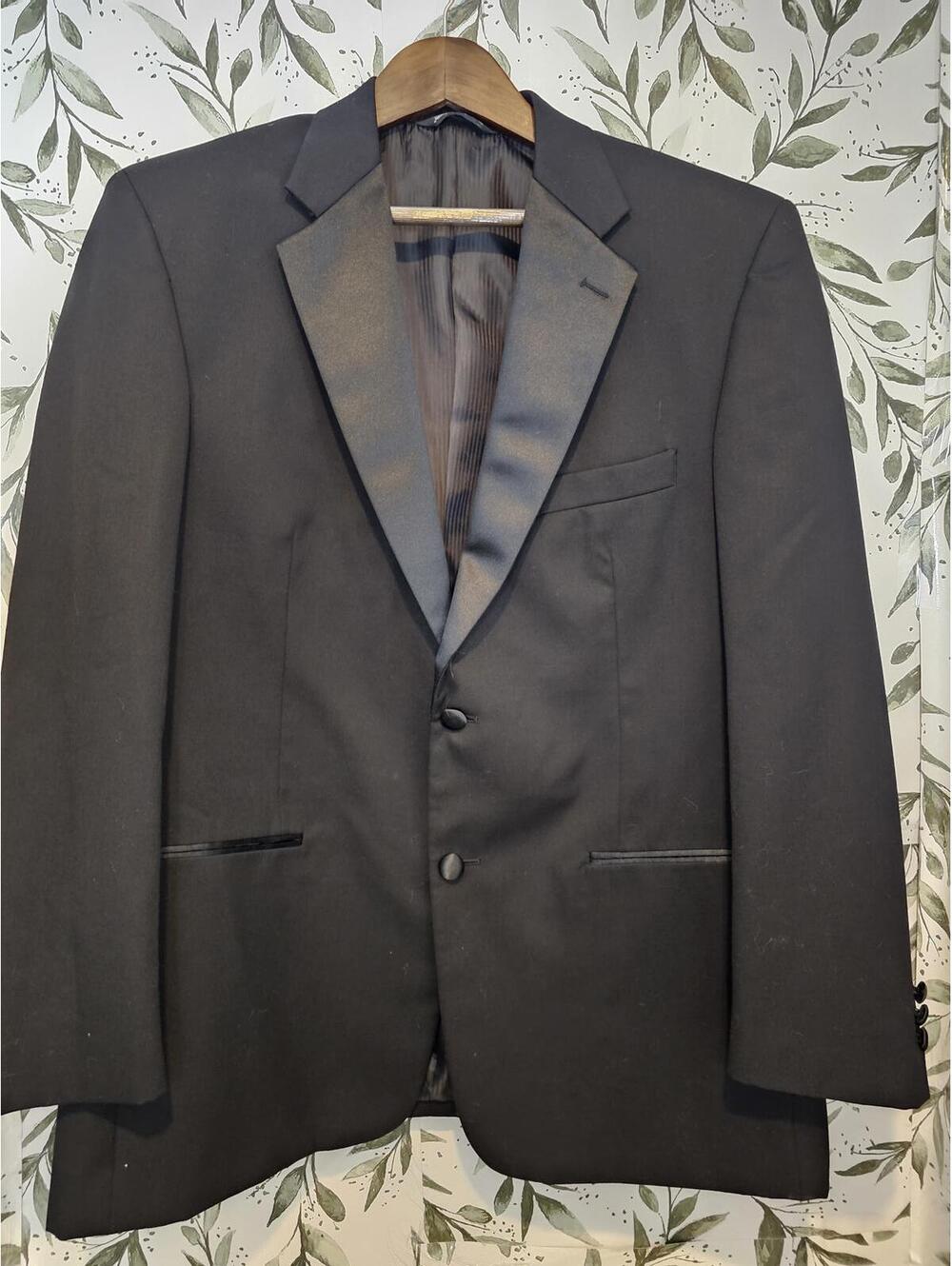 Devin Michaels Tuxedo Black Mens Size M Satin Trip
